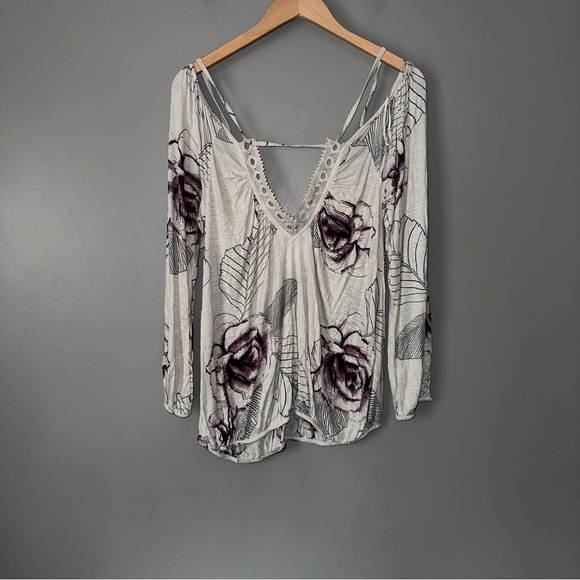 FREE PEOPLE ADELIA COLD SHOULDER TOP - Picture 6 of 10